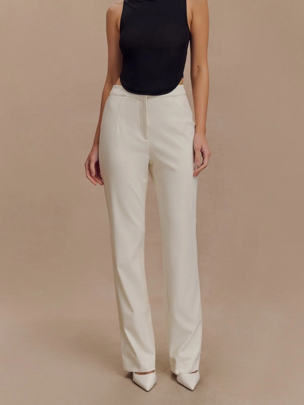 NWT Meshki Allanah Straight Leg Pant - Ivory